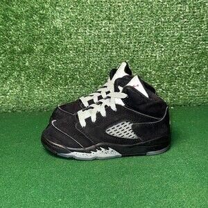 Nike Air Jordan 5 Retro Black Metallic Reimagined HF3977-001 Toddler Boy Size 8C